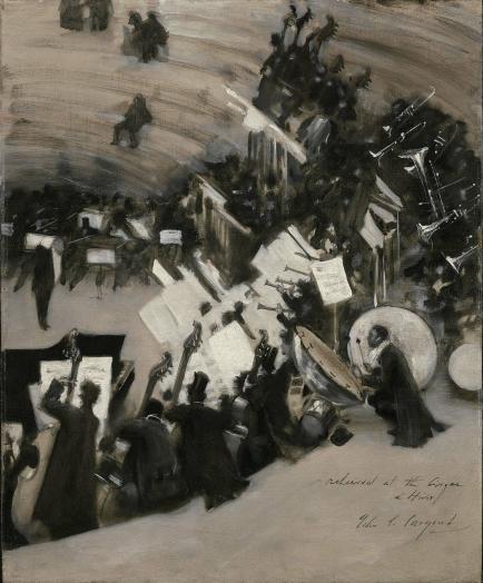 Painting of an orchestra