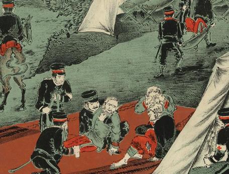 Japanese Red Cross near the Yalu River 1904