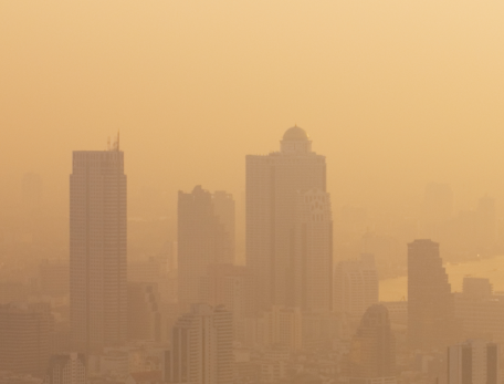 photo of an urban area choked with smog