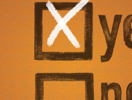 illustration with a "yes" box checked