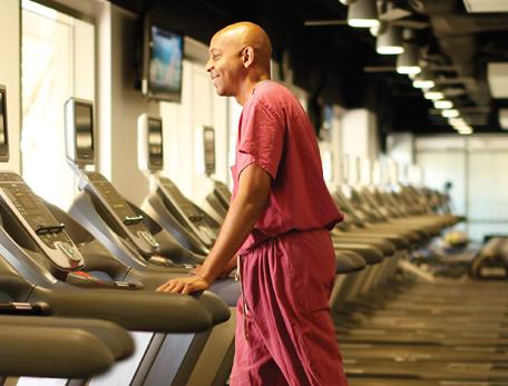 Image of Robert Satcher on a treadmill