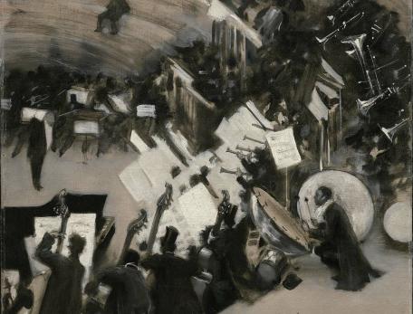 Painting of an orchestra