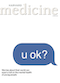 Youth and Mental Health issue thumbnail.png Cover of magazine issue has a white background with blue text message speech bubble saying "u ok?"