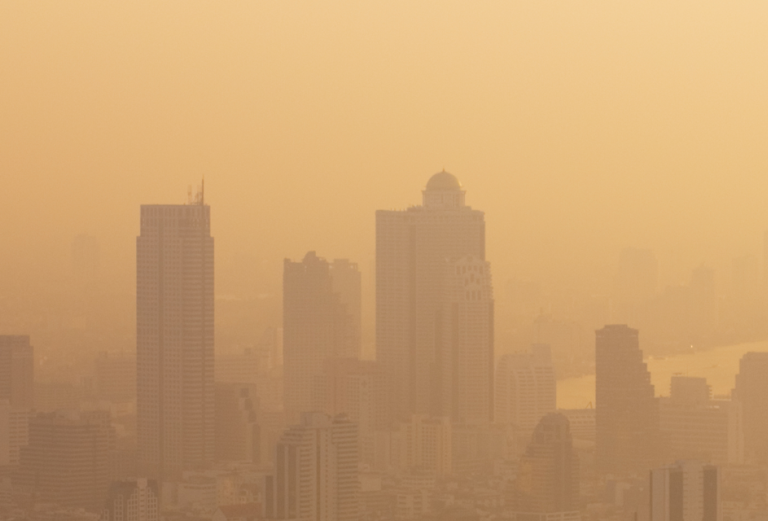 photo of an urban area choked with smog