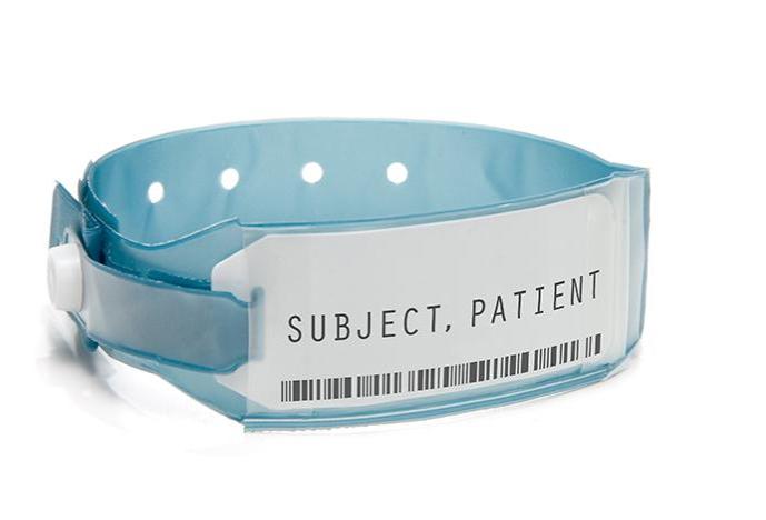 Patient name tag