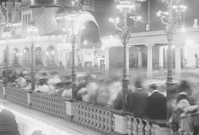 Crowds visiting Luna Park at Coney Island, New York, in the early 1900s could purchase tickets to view infants resting in “isolettes,” early versions of the incubator.