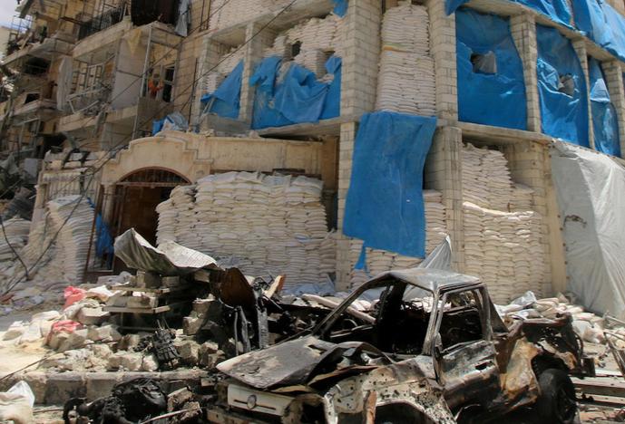 The al-Quds hospital in the opposition-held sector of Aleppo was hit by air strikes in April 2016, killing twenty-seven people, including three doctors. Its destruction left only three functioning hospitals in that part of the city.
