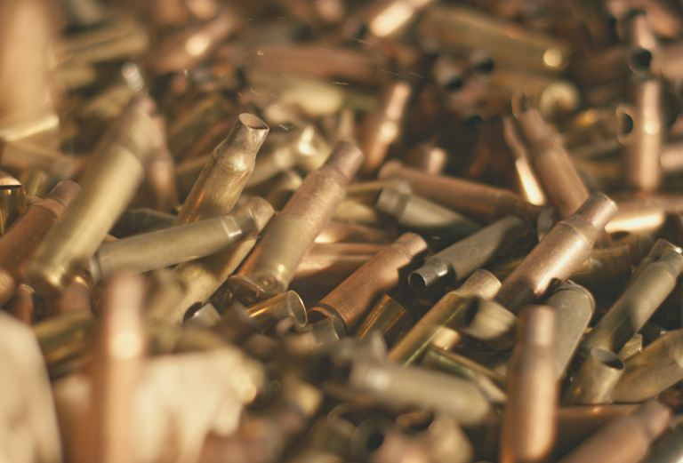 Image of old, used bullet casings