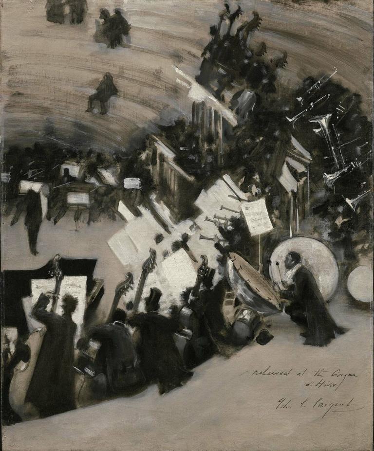 Painting of an orchestra