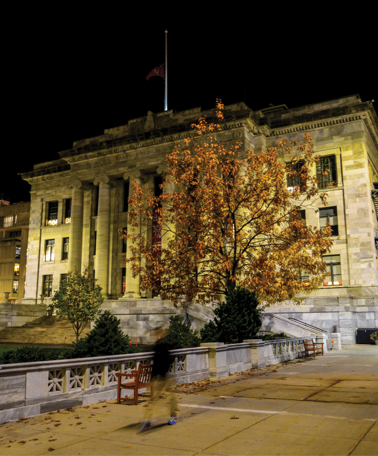 A building on the campus at HMS