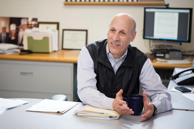 Portrait of Richard Frank in his office