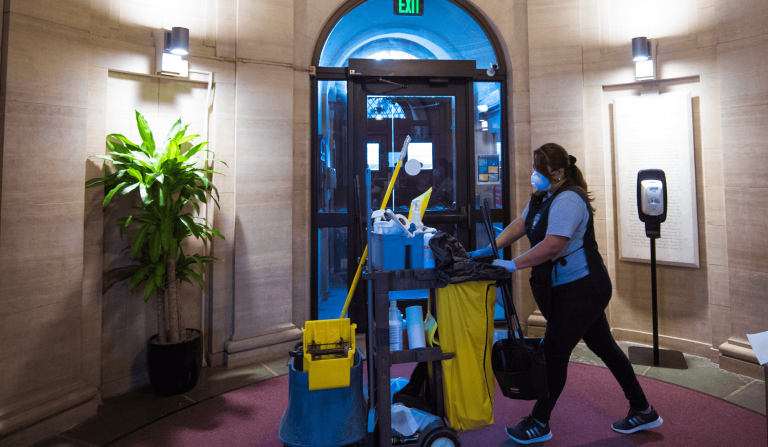 Custodian on HMS campus