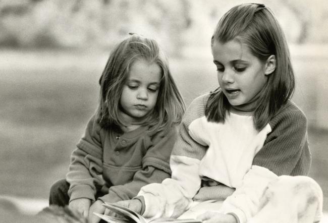 Laura and Anne Warren as children