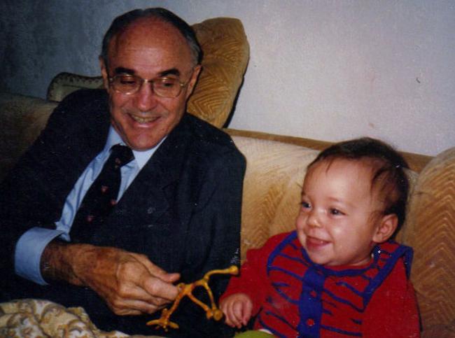 Arthur Guyton and grandson Benjamin