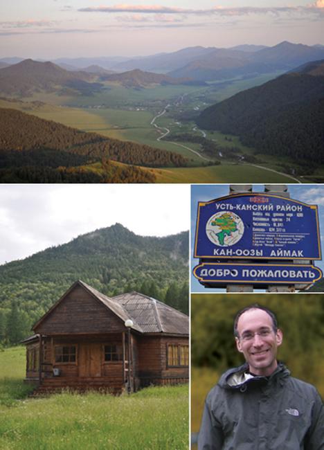 david reich standing by a cabin in the mountains